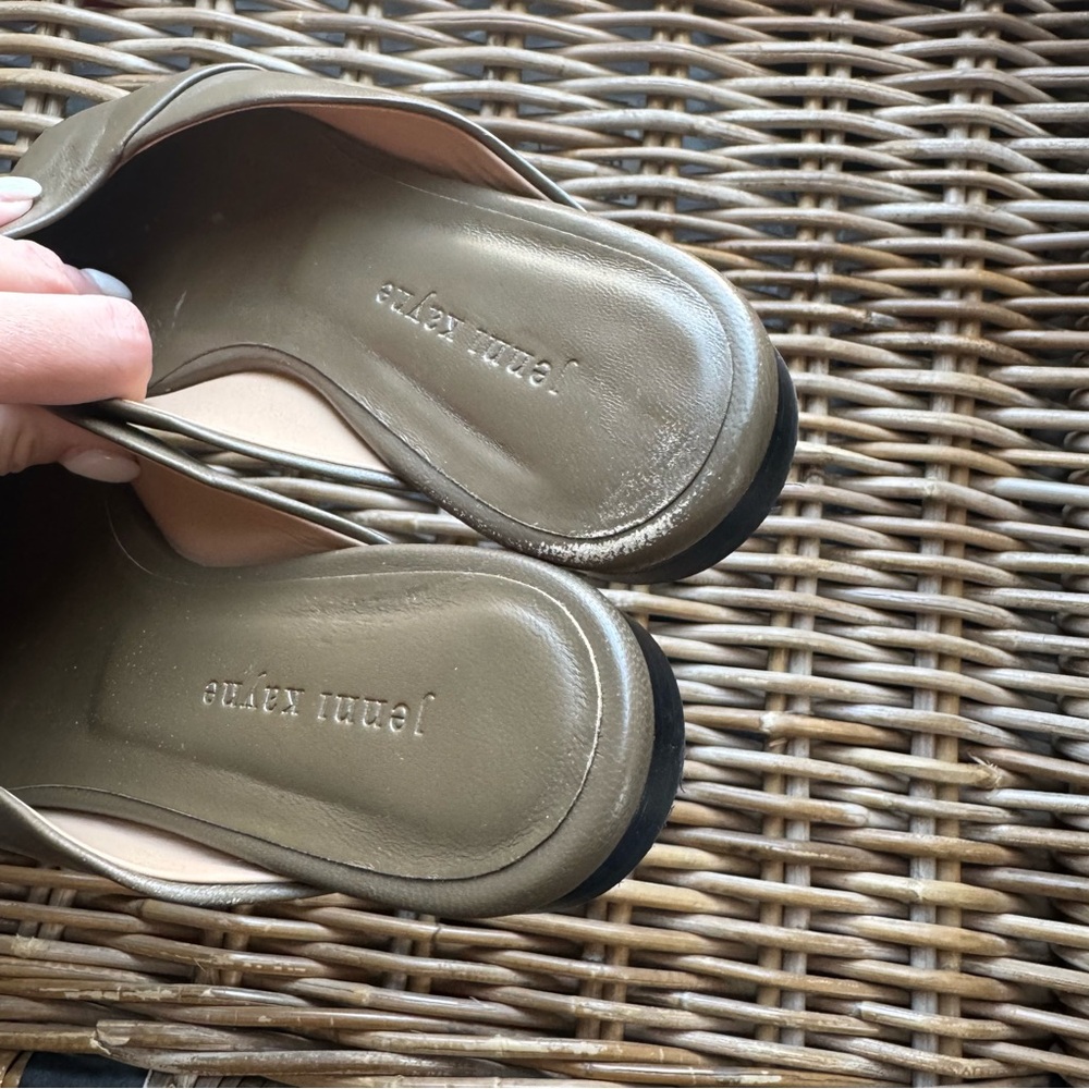 Jenni Kayne Brown Leather Mules - Picture 6 of 10